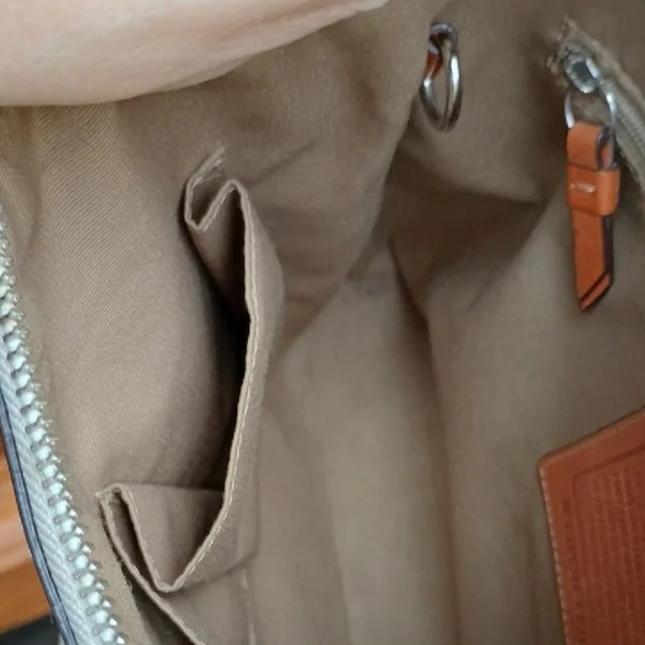 Coach Beige and White Crossbody Bag - Picture 15 of 16